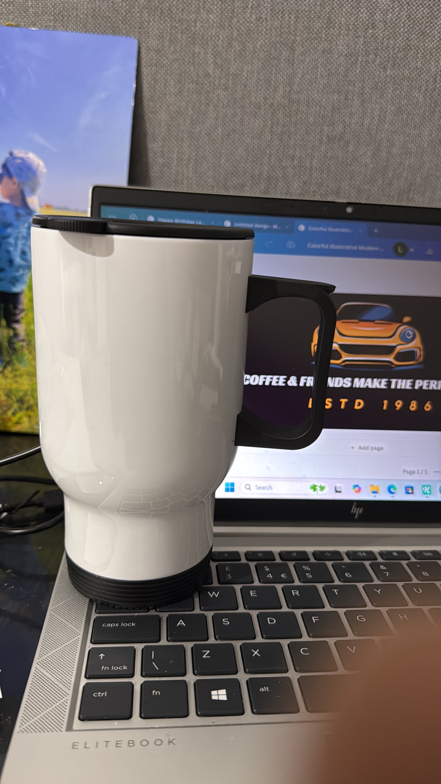 Car coffee tumbler with lid